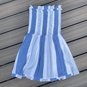 Strapless Striped Sundress